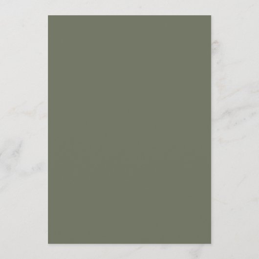 Moss Green Split Textuur Plat Programma – Aanpasse Programmakaart (Achterkant)