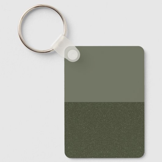 Moss Green Split Textuur Sleutelhanger - (Voorkant)