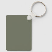 Moss Green Split Textuur Sleutelhanger - (Achterkant)