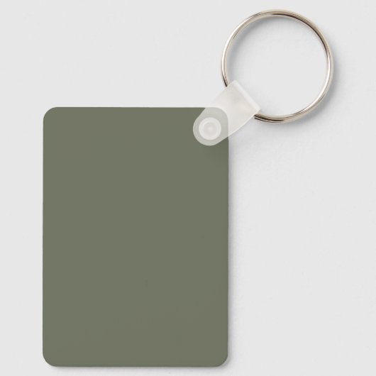 Moss Green Split Textuur Sleutelhanger - (Achterkant)