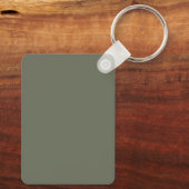 Moss Green Split Textuur Sleutelhanger - (Achterkant)