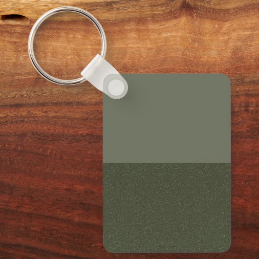 Moss Green Split Textuur Sleutelhanger - (Voorkant)