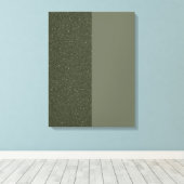 Moss Green Split Textuur Stretched Canvas Afdrukke Afdruk (Insitu (Houten vloer))