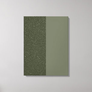 Moss Green Split Textuur Stretched Canvas Afdrukke Afdruk
