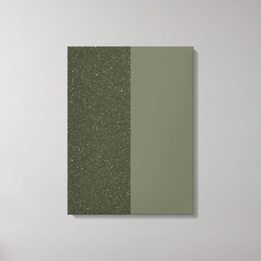 Moss Green Split Textuur Stretched Canvas Afdrukke Afdruk (Voorkant)