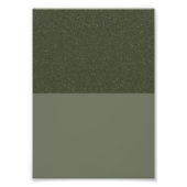 Moss Green Split-Tone Fotovergroting (Custom) Foto Afdruk (Voorkant)