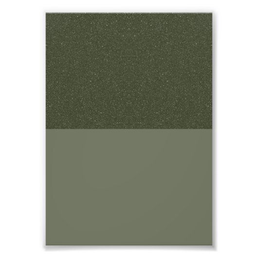 Moss Green Split-Tone Fotovergroting (Custom) Foto Afdruk (Voorkant)