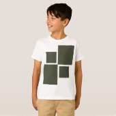 Moss Green Squares T-shirt (Voorkant volledig)