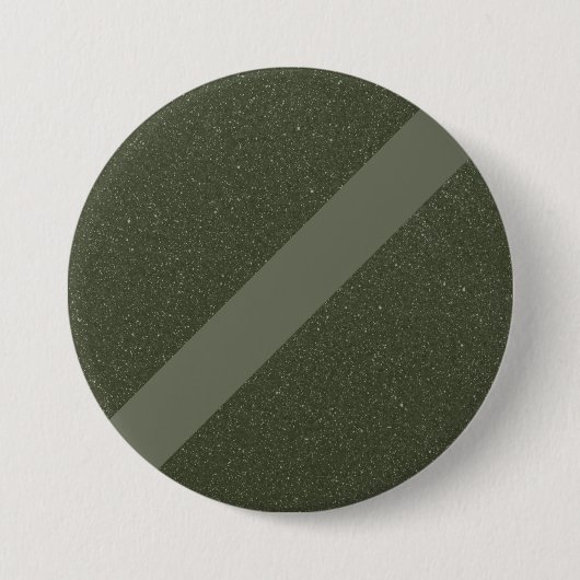 Moss Green Stripe Textured Pinback Button (Voorkant)