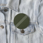 Moss Green Stripe Textured Pinback Button (In situ)