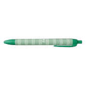 Moss Green Stripes aangepaste monogram pennen (Bodem)
