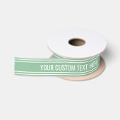 Moss Green Stripes aangepaste tekst lint (Spoel)