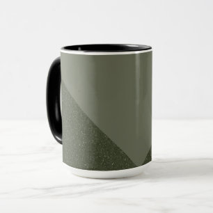 Moss Green + Texture Coffee Mok