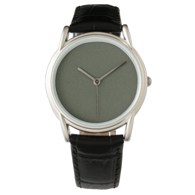 Moss Green Texture Horloge –  (Voorkant)