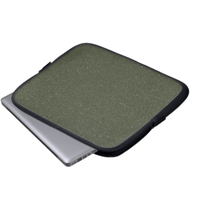  Moss Green Texture Laptophoes Laptop Sleeve (Voorkant onderkant)