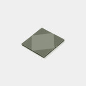 Moss Green Textured Diamond Notitieblok Post-it® Notes (Schuin)