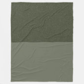 Moss Green Textured Fleece Deken – (Voorkant)