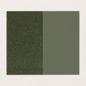 Moss Green Textured Folded Visitekaartje (Aangepas (Buitenkant ongevouwen)