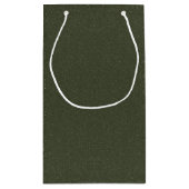 Moss Green Textured Gift Bag () Klein Cadeauzakje (Achterkant)