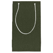 Moss Green Textured Gift Bag () Klein Cadeauzakje (Voorkant)