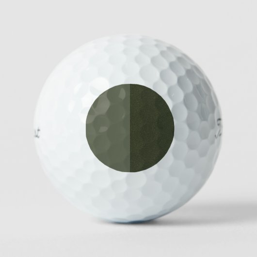 Moss Green Textured Golf Ball Design – Aanpassen Golfballen (Voorkant)