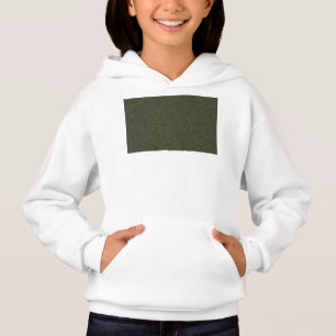 Moss Green Textured Kinder Pullover Hoodie (Aangep