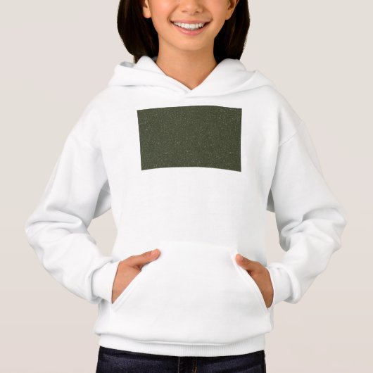 Moss Green Textured Kinder Pullover Hoodie (Aangep (Voorkant)