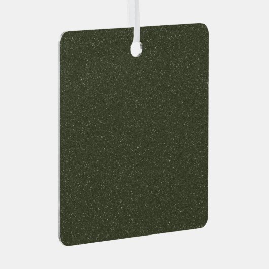 Moss Green Textured Ornament Label (Voorkant Rechts)