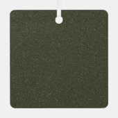 Moss Green Textured Ornament Label (Voorkant)