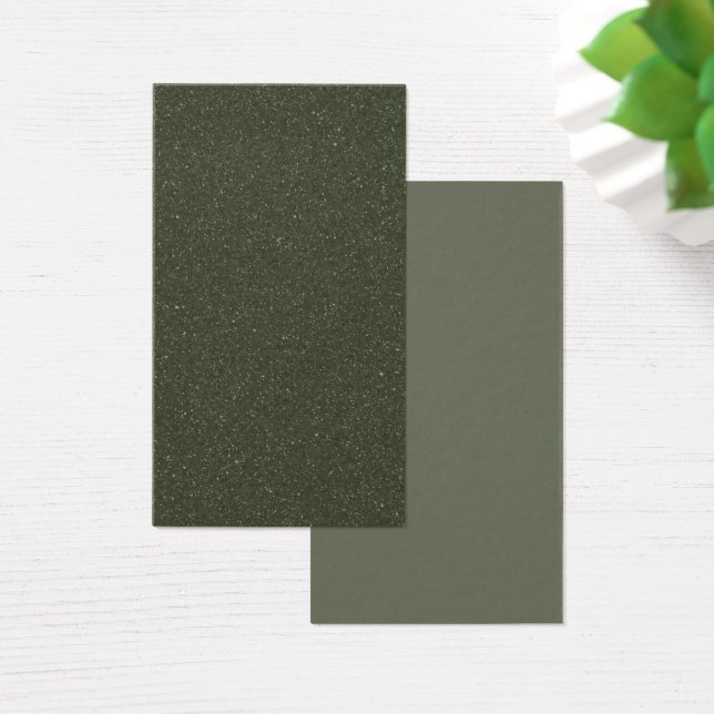 Moss Green Textured Profile Card Visitekaartje (Bureau)