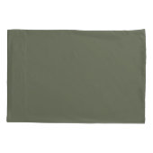 Moss Green Textured Split Kussensloop – Aanpassen (Achterkant)