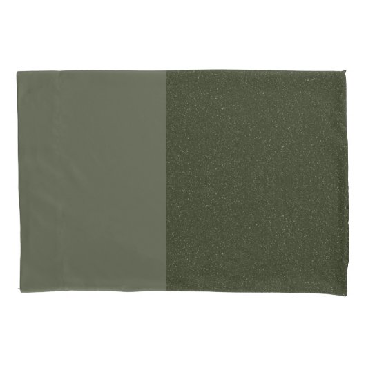 Moss Green Textured Split Kussensloop – Aanpassen (Voorkant)