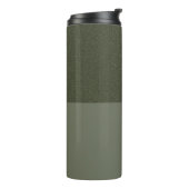 Moss Green Textured Split Tumbler - Thermosbeker (Gedraaid links)