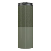 Moss Green Textured Split Tumbler - Thermosbeker (Achterkant)