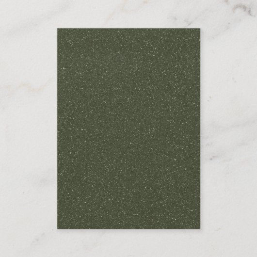 Moss Green Textured Visitekaartje (Voorkant)