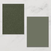 Moss Green Textured Visitekaartje (Voorkant / Achterkant)
