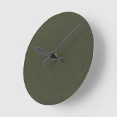 Moss Green Textured Wall Clock Ronde Klok (Hoek)