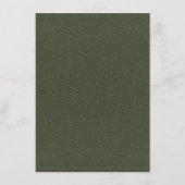 Moss Green Textuur Enclosure Card – Aanpasbaar Informatiekaartje (Voorkant)