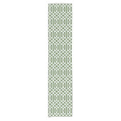 Moss Green Trellis Korte Tafelloper (Voorkant)