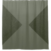 Moss Green Tri-Corner Douchegordijn (Voorkant)