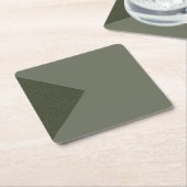 Moss Green Triangle Accent - Papier Onderzetter (Schuin)
