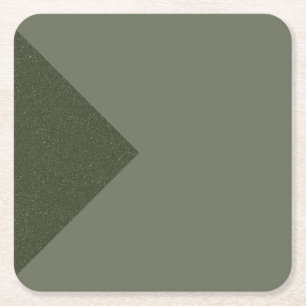Moss Green Triangle Accent - Papier Onderzetter
