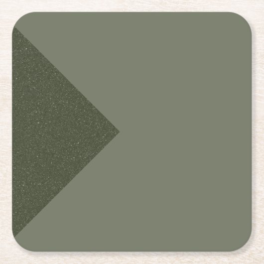 Moss Green Triangle Accent - Papier Onderzetter (Voorkant)
