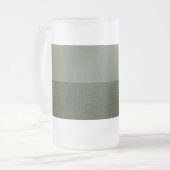 Moss Green Two-Tone Frosted Beer Mok – Aanpassen (Voorkant links)