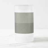 Moss Green Two-Tone Frosted Beer Mok – Aanpassen (Center)