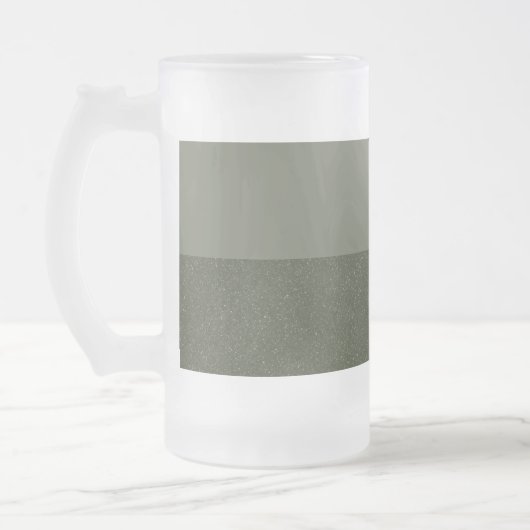 Moss Green Two-Tone Frosted Beer Mok – Aanpassen (Links)