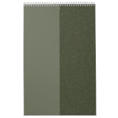 Moss Green Vertical Split Calendar – Aangepast Kalender (Hoes)