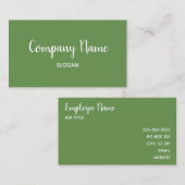 Moss Green Visitekaartje (Voorkant / Achterkant)