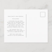 Moss Green we veranderden de datum maar konden nie Aankondigingskaart (Achterkant)