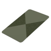 Moss Green X-Pattern Custom Magnet – Magneet (Linkerzijde)